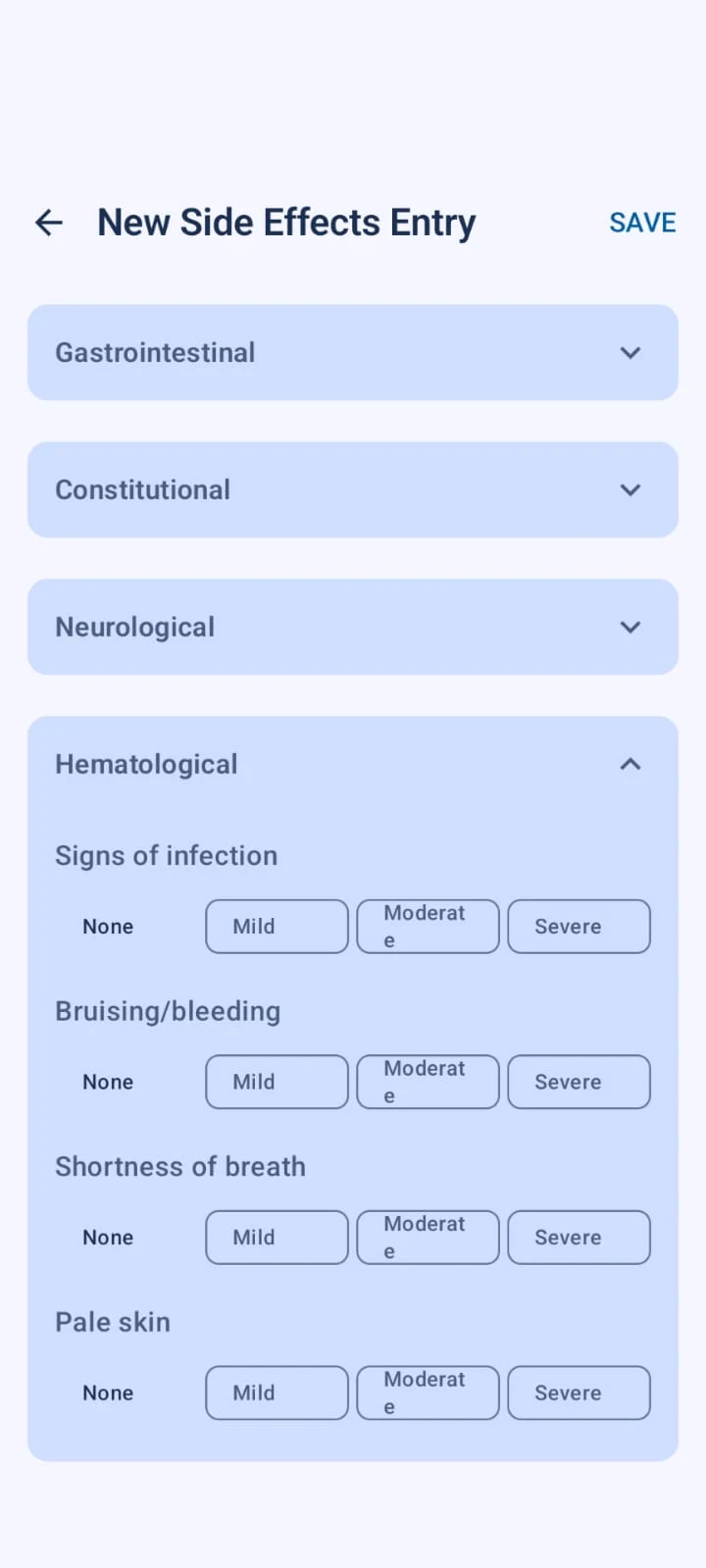 My Cancer Pain Journal screenshot